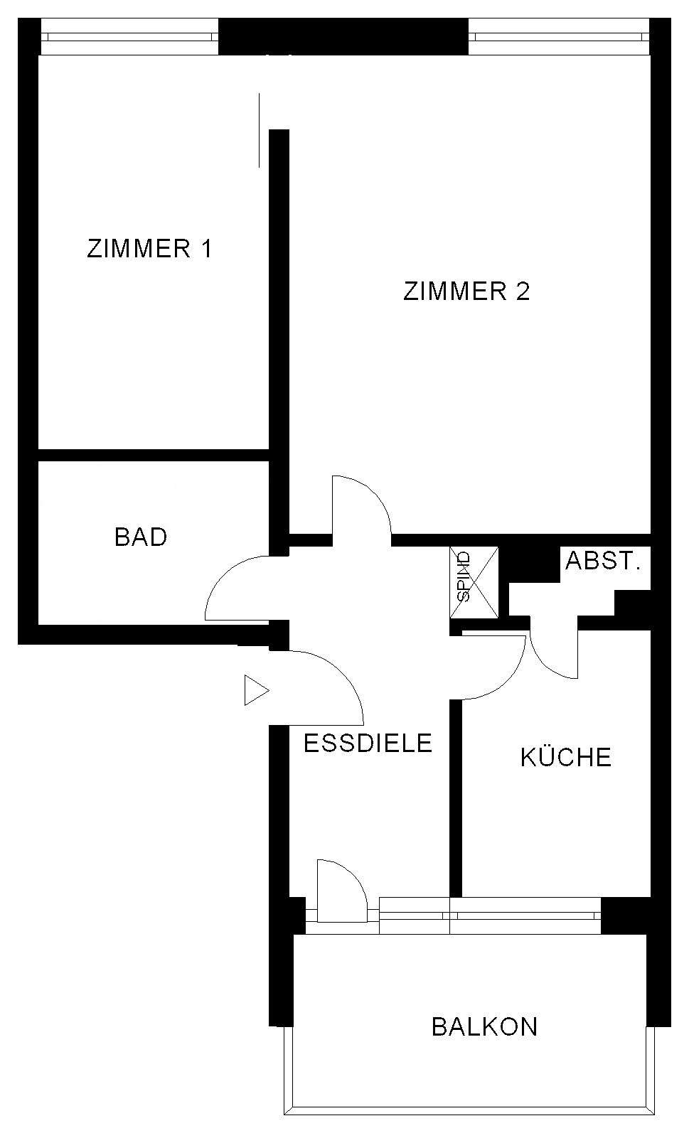 Thumbnail-Wohnung zum Mieten in Köln 654,00 € 63.49 m²