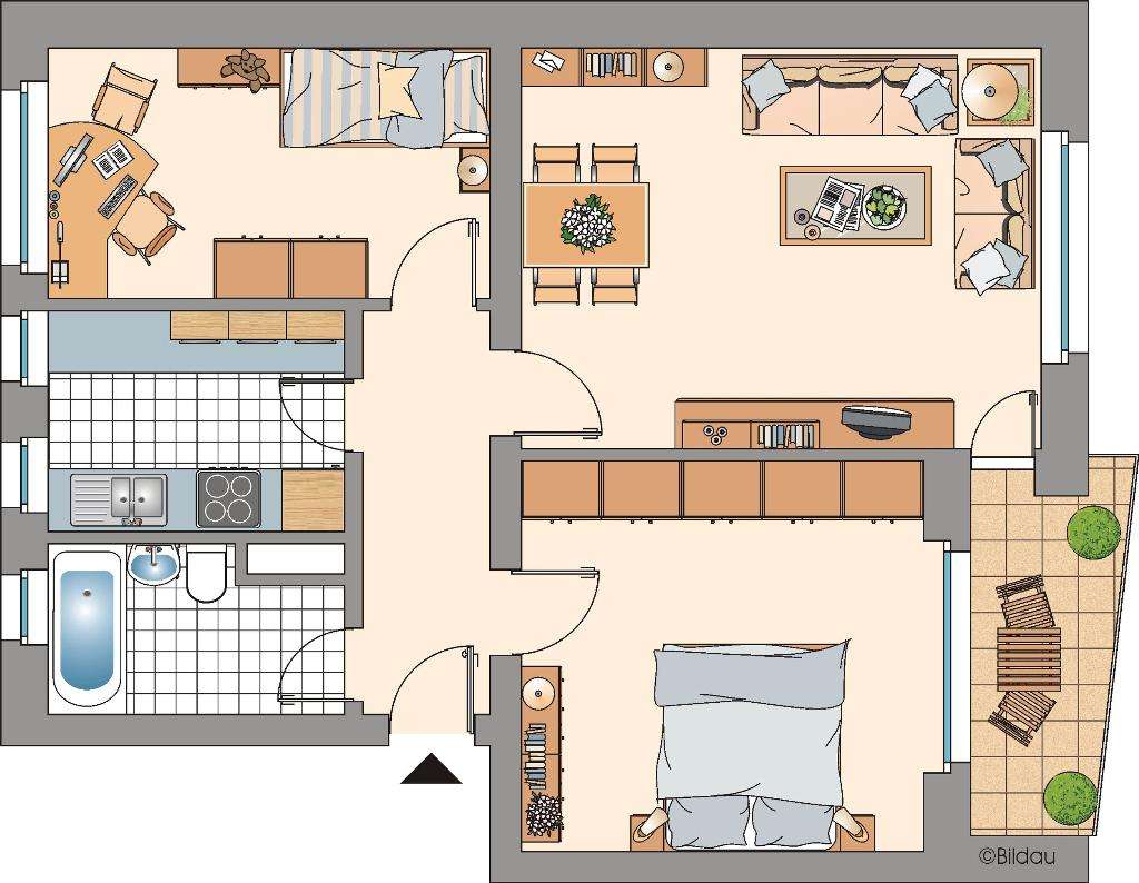 Thumbnail-Wohnung zum Mieten in Gelsenkirchen 489,00 € 59.23 m²