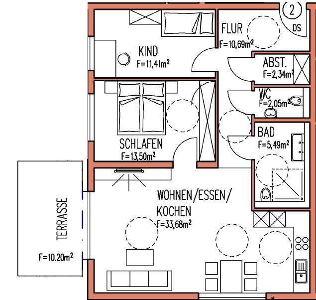 Thumbnail-Wohnung zum Mieten in Dettingen 1.295,00 € 85 m²