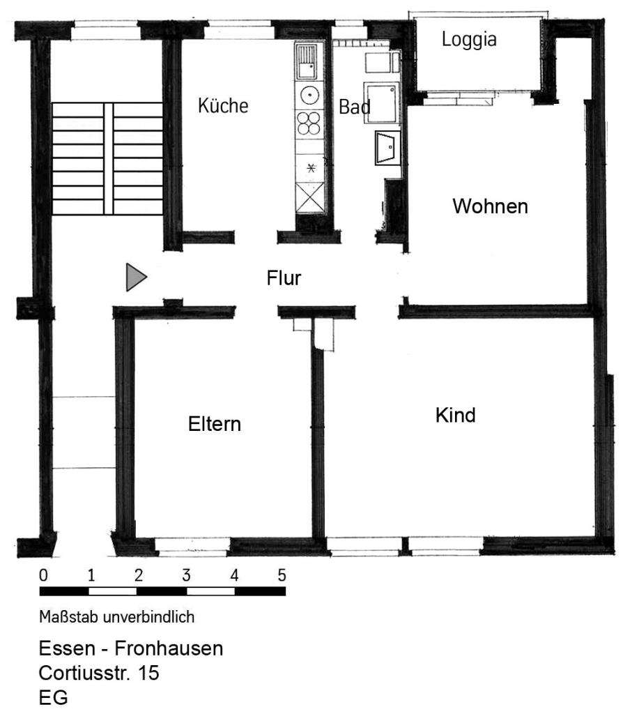 Thumbnail-Wohnung zum Mieten in Essen 649,00 € 79.42 m²