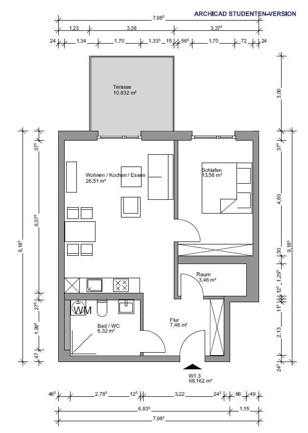 Thumbnail-Wohnung zum Mieten in Dortmund 1.008,00 € 63 m²