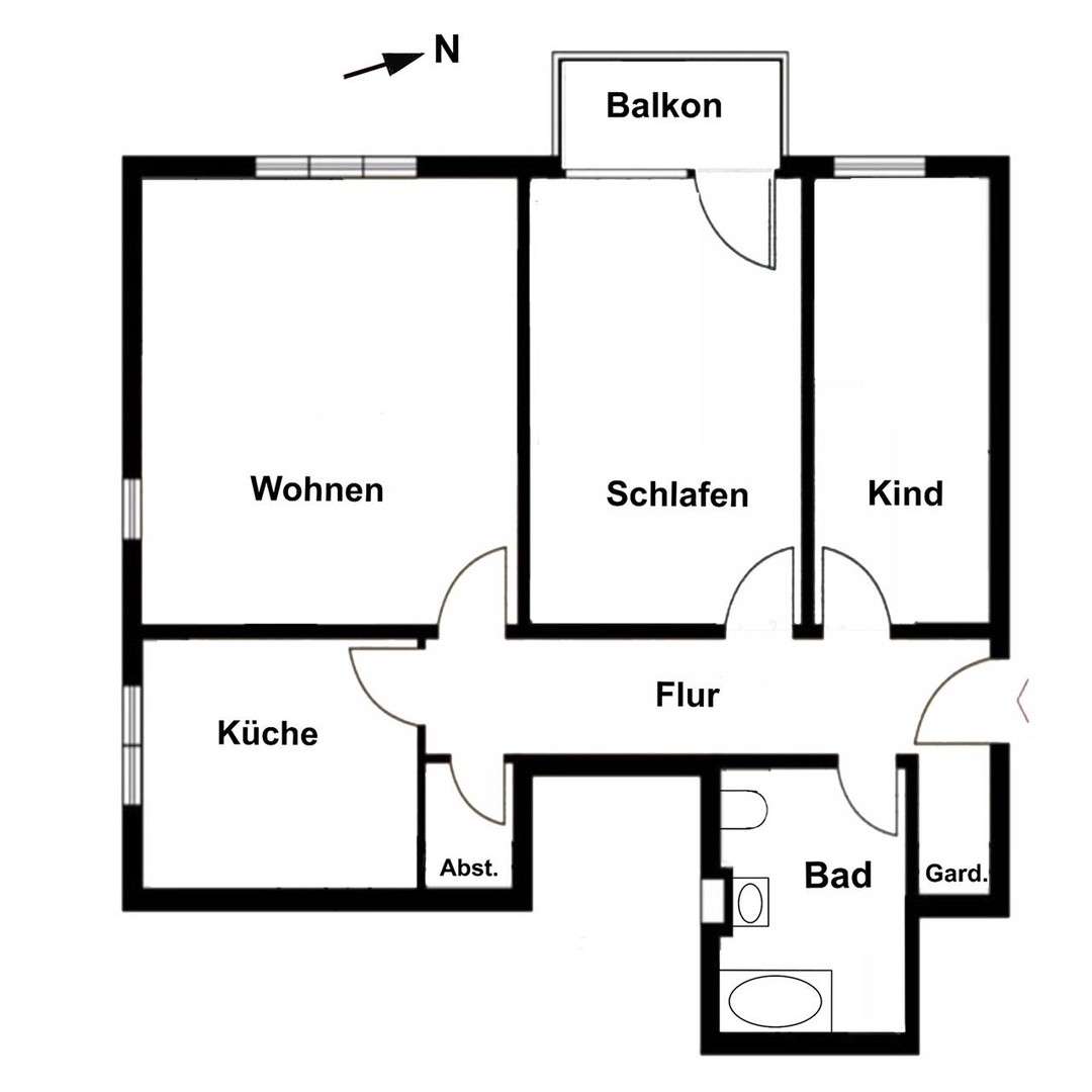 Thumbnail-Wohnung zum Kaufen in Bad Vilbel 379.000,00 € 91 m²