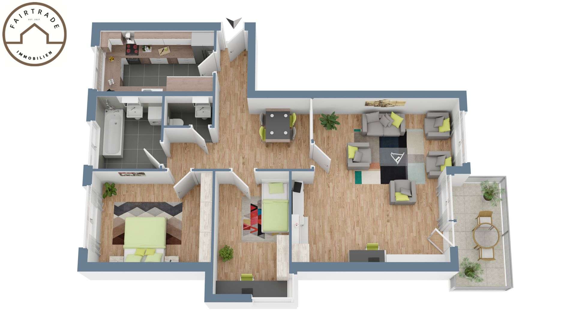 Thumbnail-Wohnung zum Kaufen in Heilbronn 249.000,00 € 79 m²
