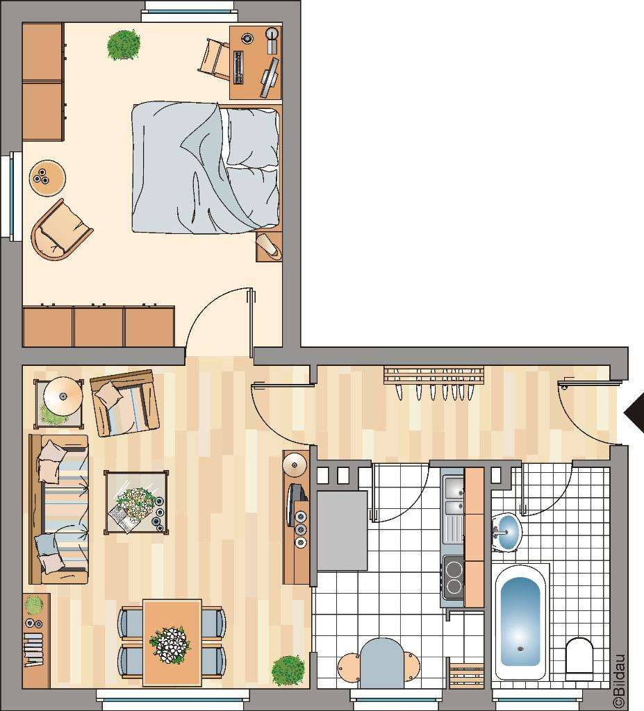 Thumbnail-Wohnung zum Mieten in Essen 469,00 € 48.4 m²