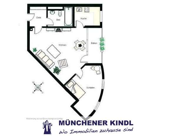 Thumbnail-Wohnung zum Kaufen in München 300.000,00 € 37.82 m²