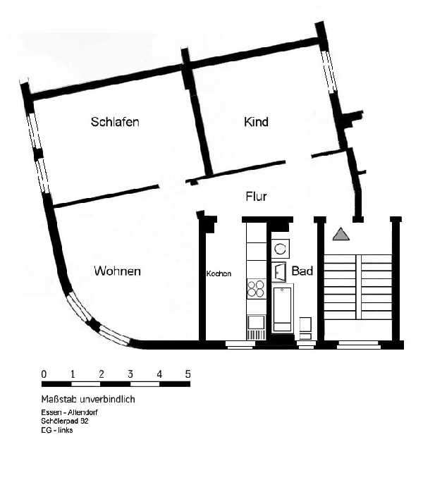 Thumbnail-Wohnung zum Mieten in Essen 589,00 € 72.87 m²