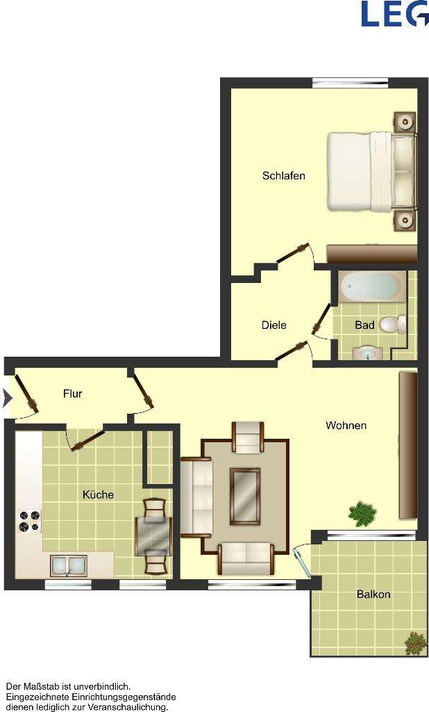 Thumbnail-Wohnung zum Mieten in Köln 785,00 € 59.39 m²