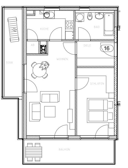 Thumbnail-Wohnung zum Mieten in Neufahrn 1.180,00 € 65.57 m²