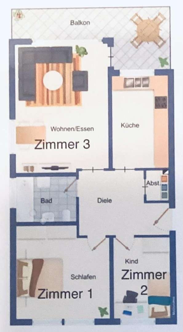 Thumbnail-Wohnung zum Mieten in Oldenburg 410,00 € 9 m²