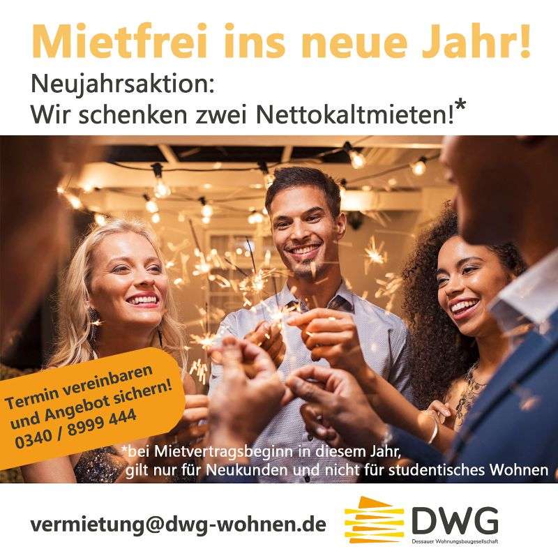 Thumbnail-Wohnung zum Mieten in Dessau-Roßlau 422,00 € 70.38 m²