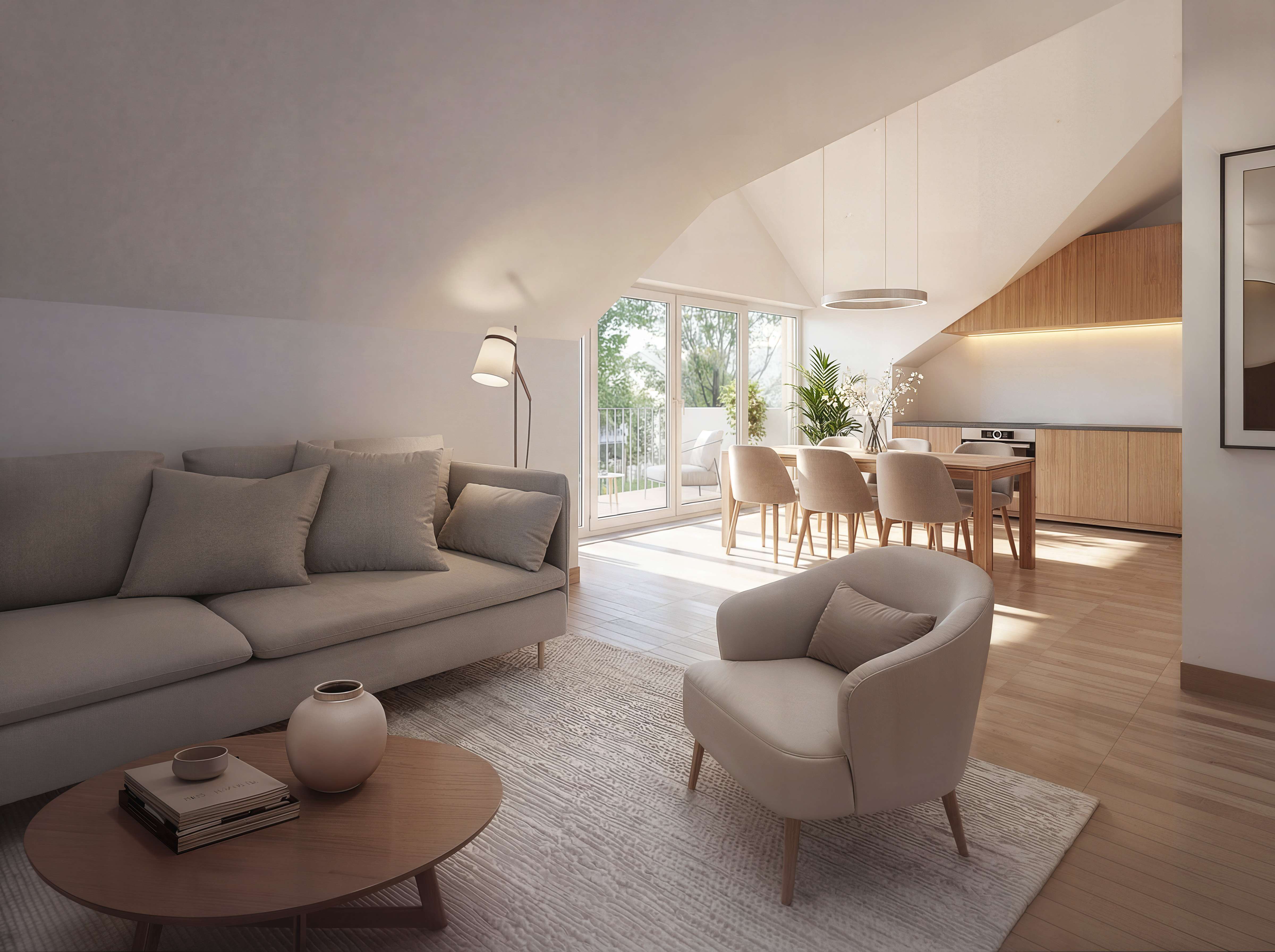 Thumbnail-Wohnung zum Kaufen in Ebenhausen 595.000,00 € 65.21 m²