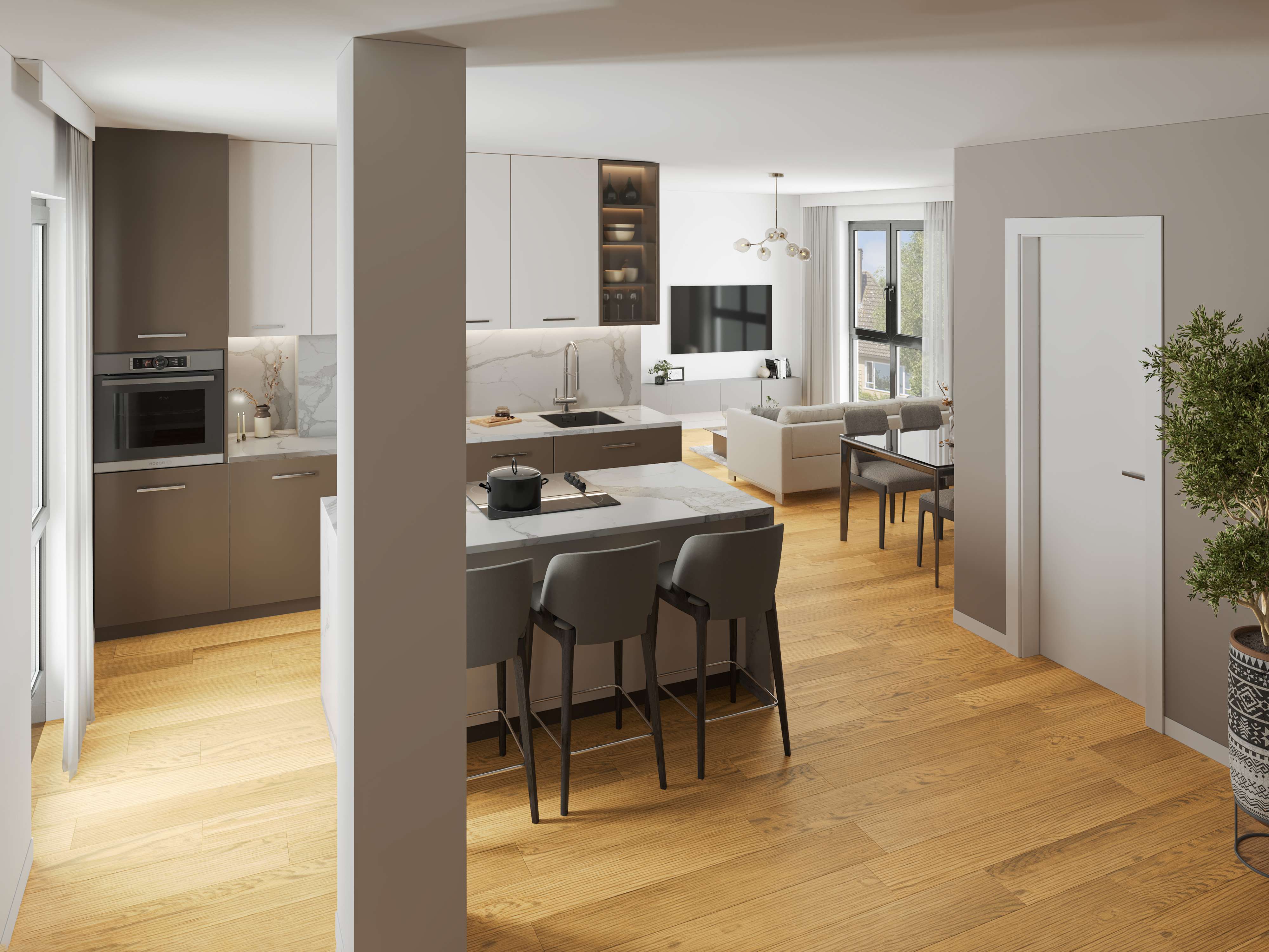 Thumbnail-Wohnung zum Kaufen in Bornim - Potsdam 946.312,00 € 127.88 m²