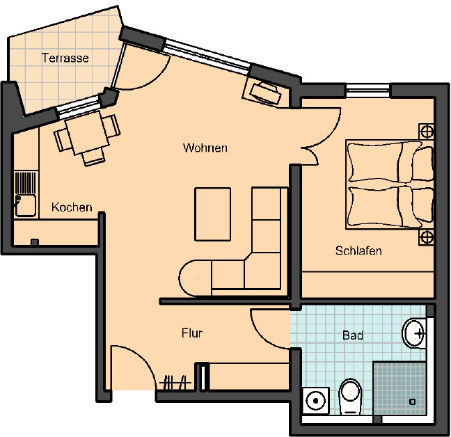 Thumbnail-Wohnung zum Kaufen in Dortmund 215.000,00 € 66 m²