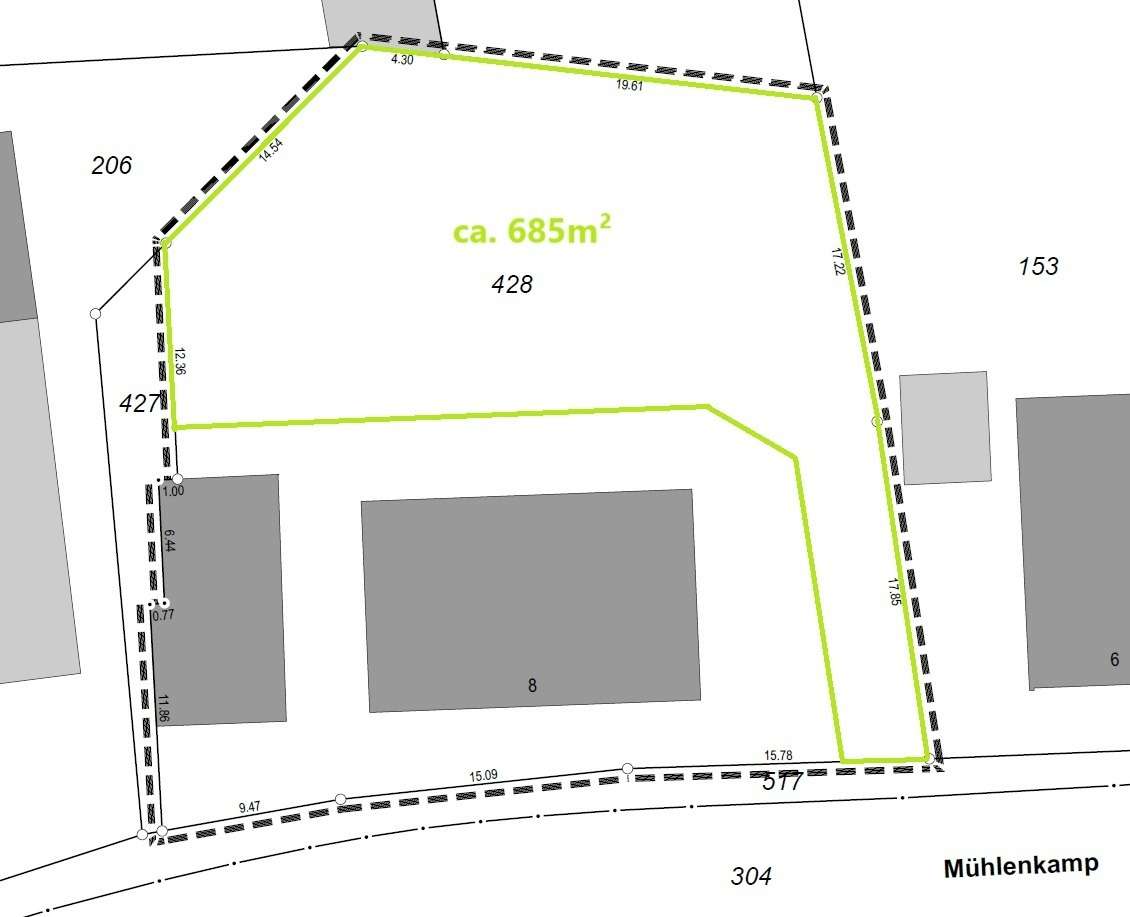 Thumbnail-Grundstück zu verkaufen in Südlohn 150.700,00 € 685 m²