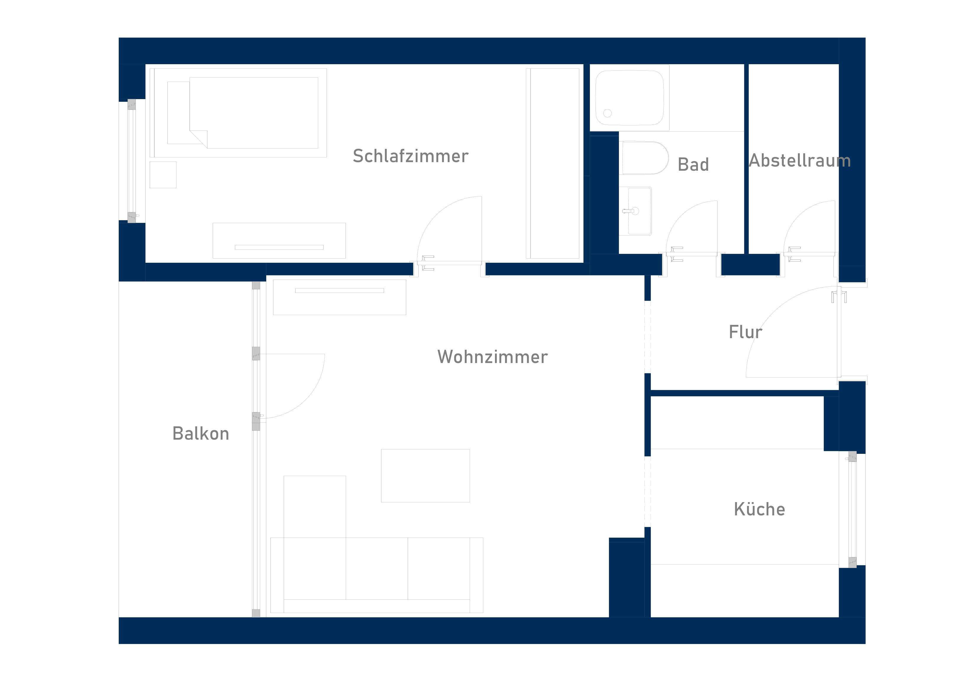 Thumbnail-Wohnung zum Mieten in Erkrath 640,98 € 44 m²