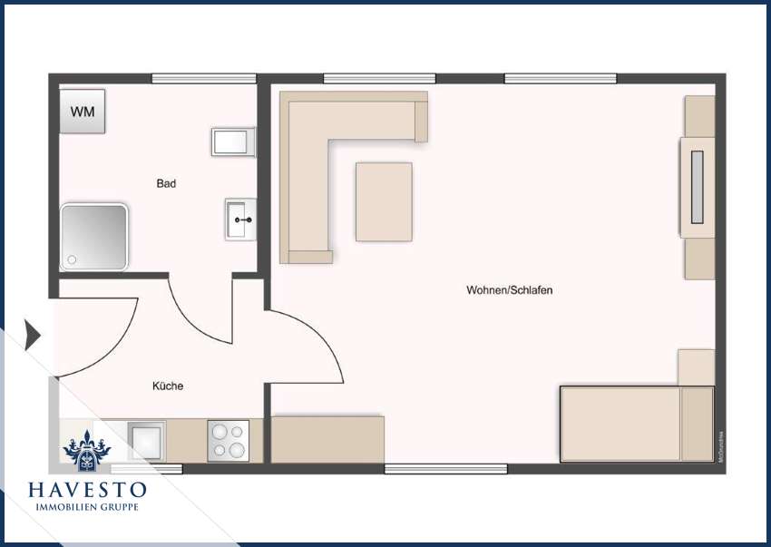 Thumbnail-Wohnung zum Mieten in Magdeburg 356,25 € 28.5 m²