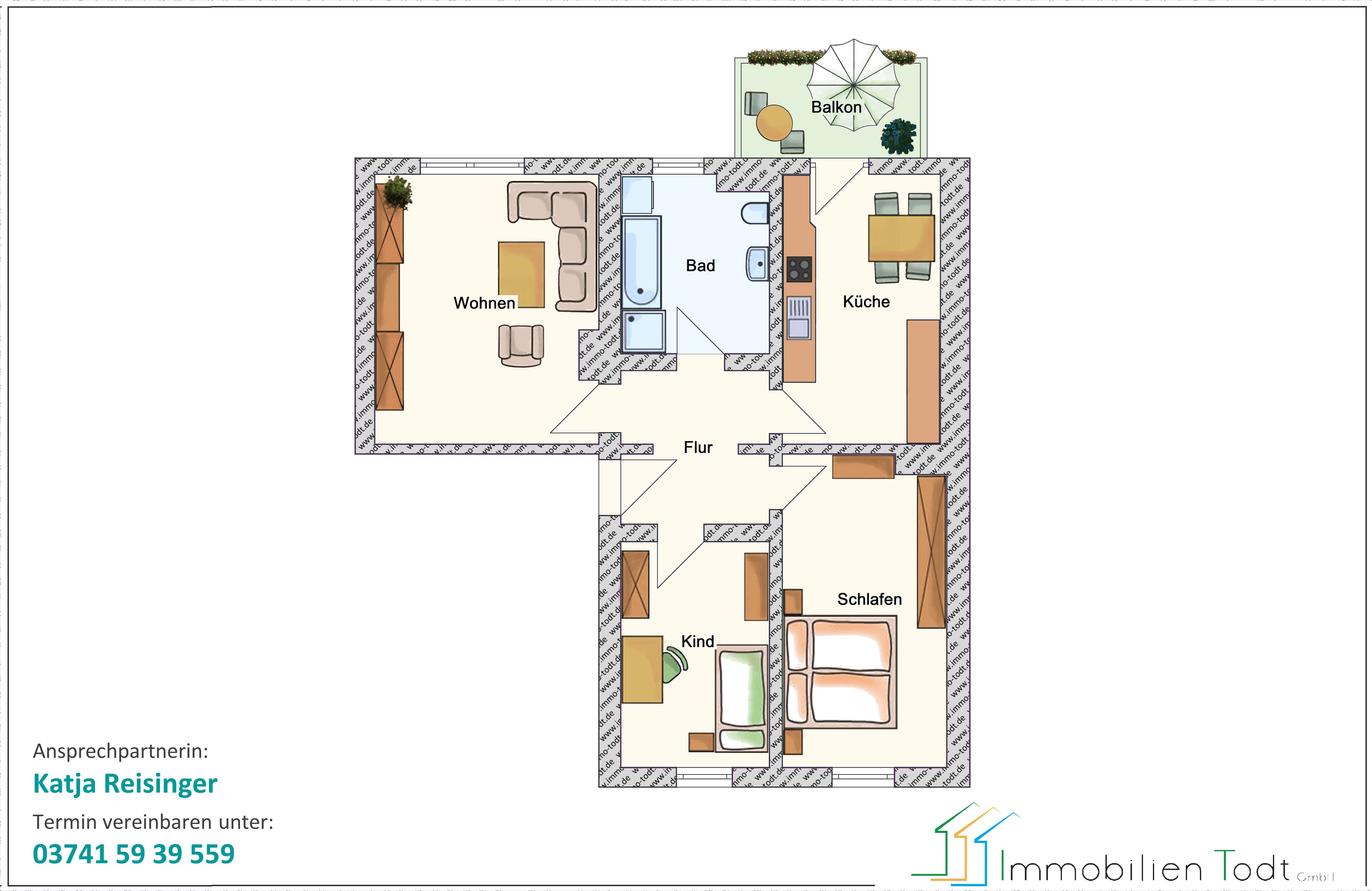 Thumbnail-Wohnung zum Mieten in Zwickau 440,00 € 74.78 m²