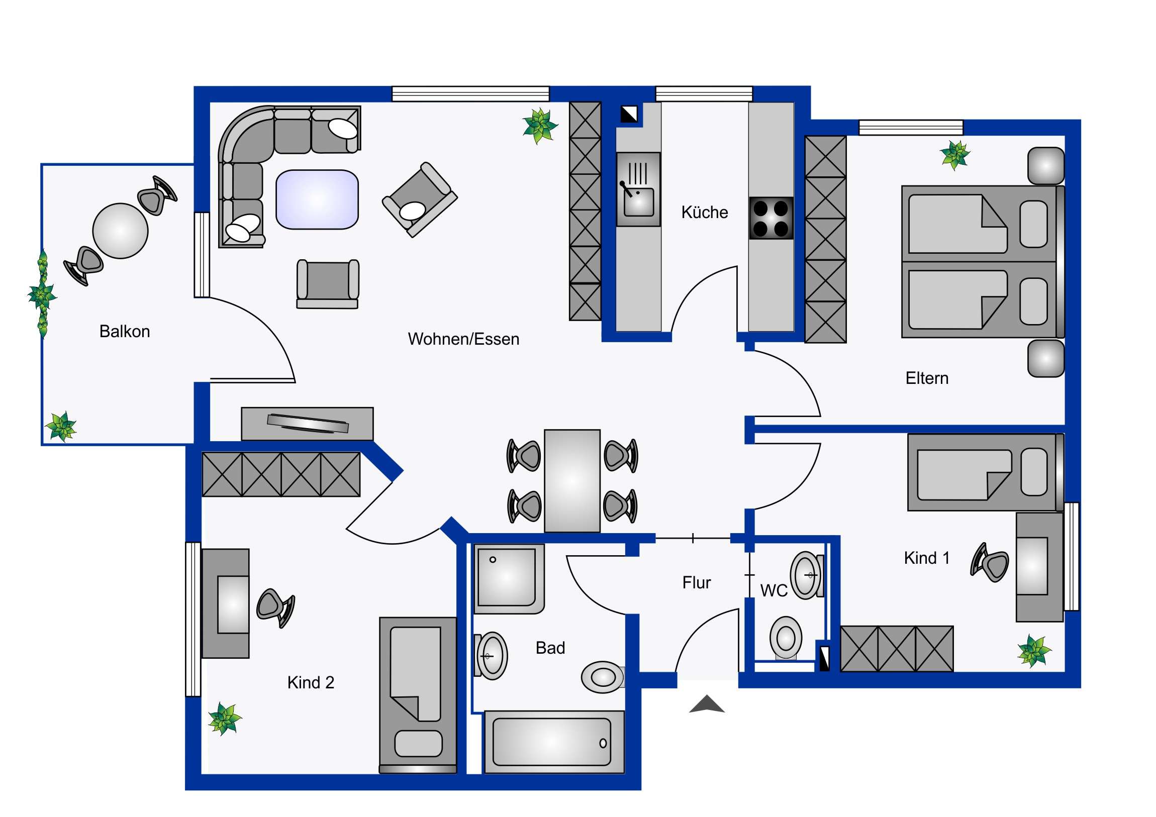 Thumbnail-Wohnung zum Kaufen in Sulzbach an der Murr 290.000,00 € 86.5 m²