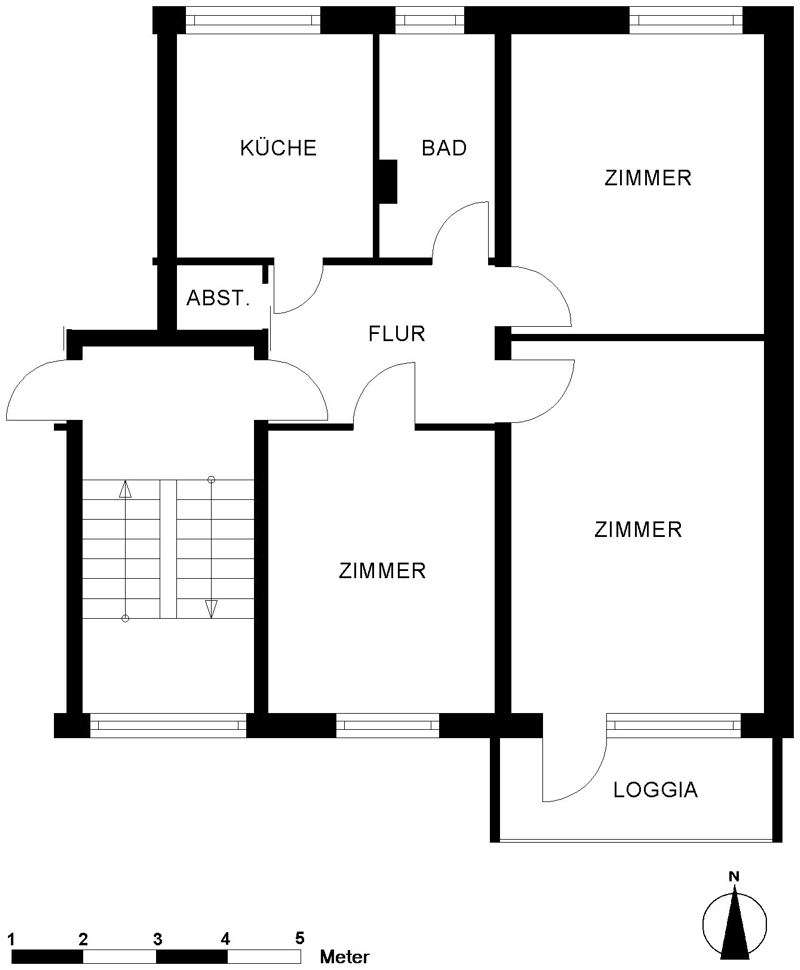 Thumbnail-Wohnung zum Mieten in Oldenburg 593,00 € 70.1 m²