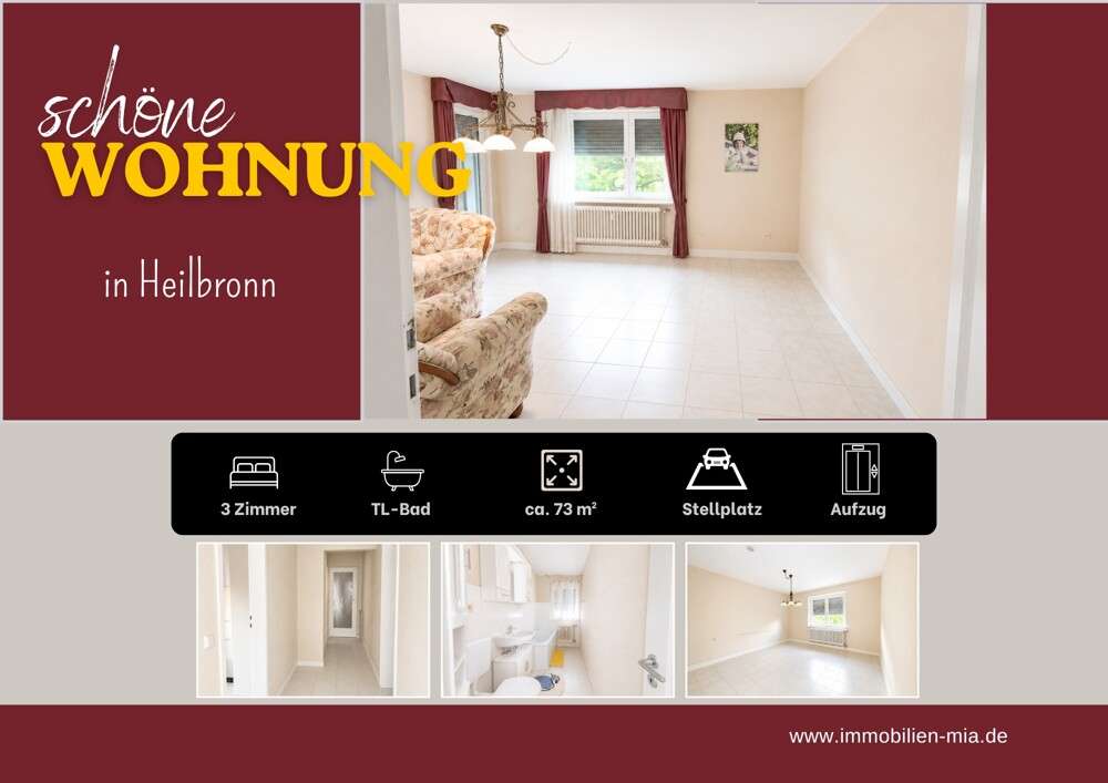 Thumbnail-Wohnung zum Mieten in Heilbronn 800,00 € 73 m²