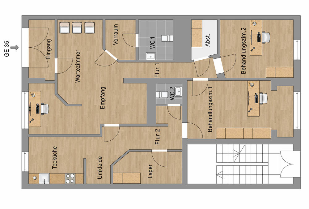 Thumbnail-Büro in Berlin 299.000,00 € 112.47 m²