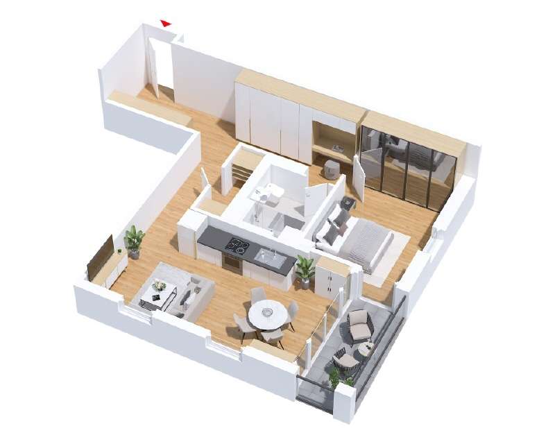 Thumbnail-Wohnung zum Mieten in Wolfsburg 941,00 € 67.27 m²