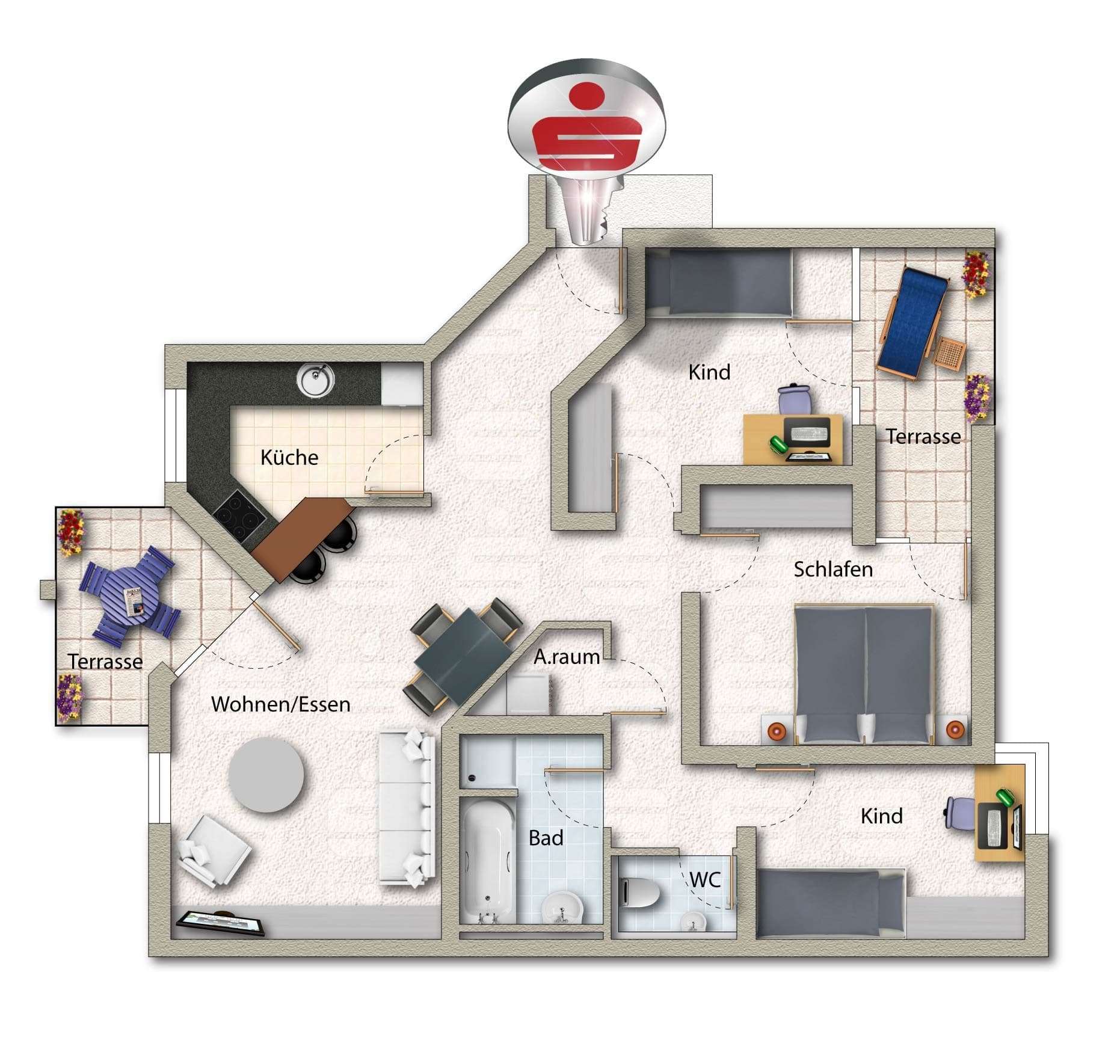 Thumbnail-Wohnung zum Kaufen in Künzelsau 199.000,00 € 91 m²