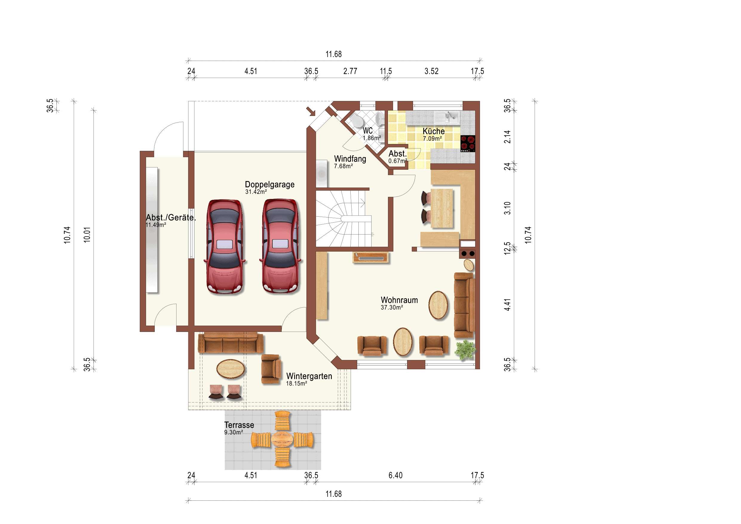 Thumbnail-Haus zum Kaufen in Buchendorf 898.000,00 € 155.15 m²