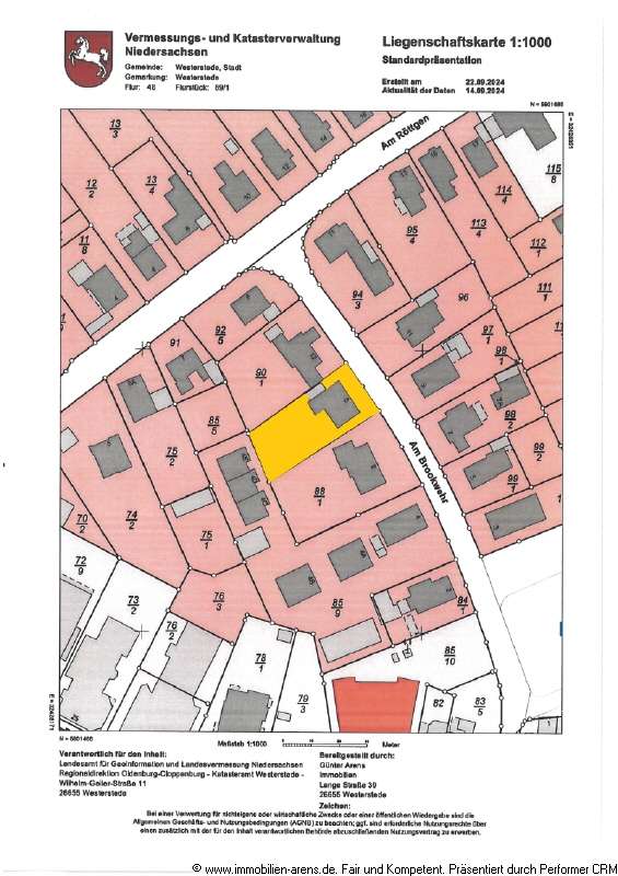 Thumbnail-Grundstück zu verkaufen in Westerstede 230.000,00 € 868 m²