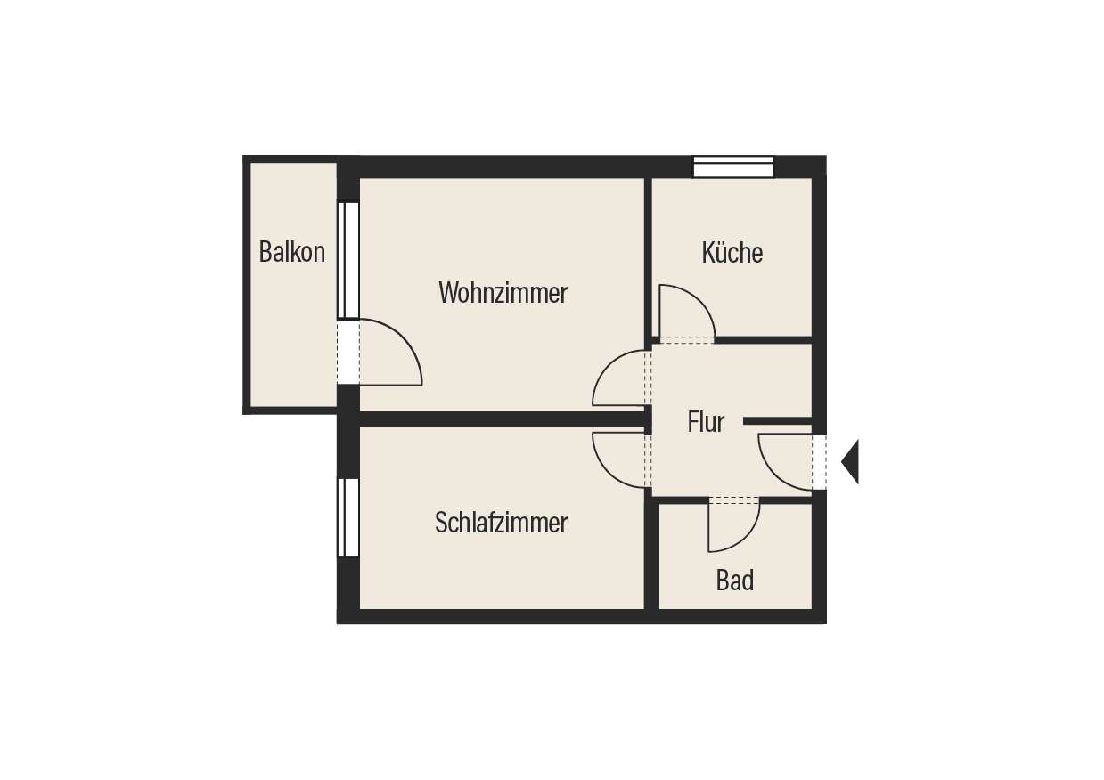 Thumbnail-Wohnung zum Mieten in Regensburg 520,00 € 50 m²