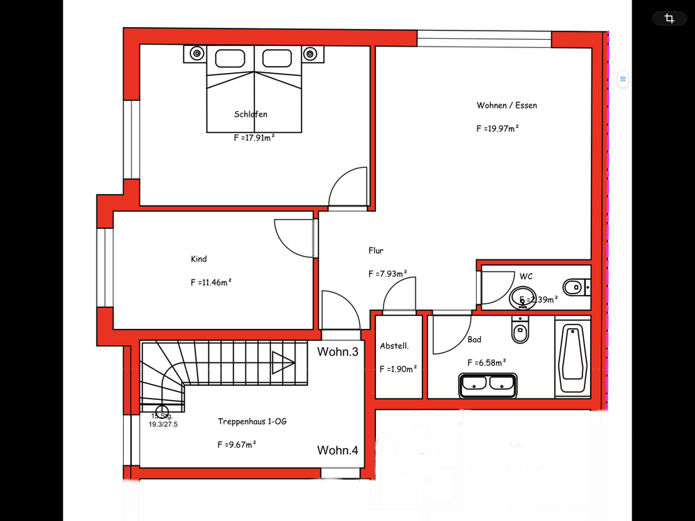 Thumbnail-Wohnung zum Mieten in Bischofsheim 1.088,00 € 68 m²