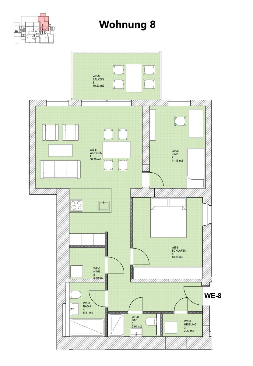 Thumbnail-Sanierte Eigentumswohnungen mit moderner Heiztechnik KFW Darlehen +Tilgungszuschuss 24.000 EUR