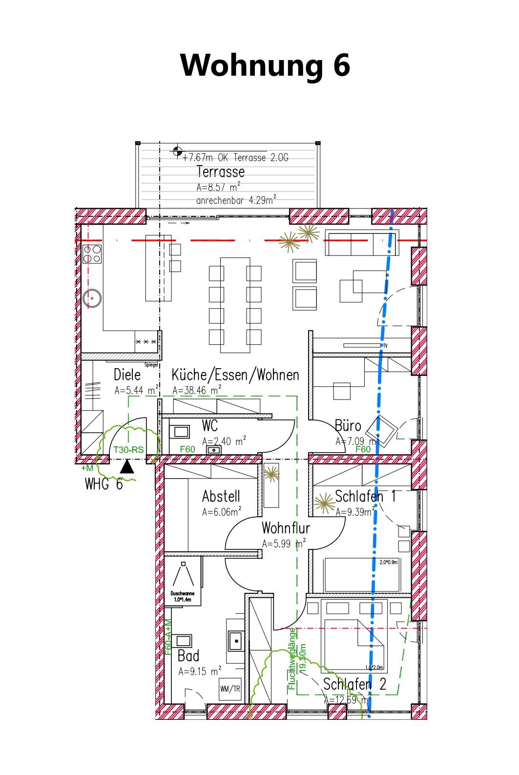 Thumbnail-Helle altersgerechte Wohnung im KFW 40 Energiesparhaus Nähe Porta Nigra – an den Krankenhäusern