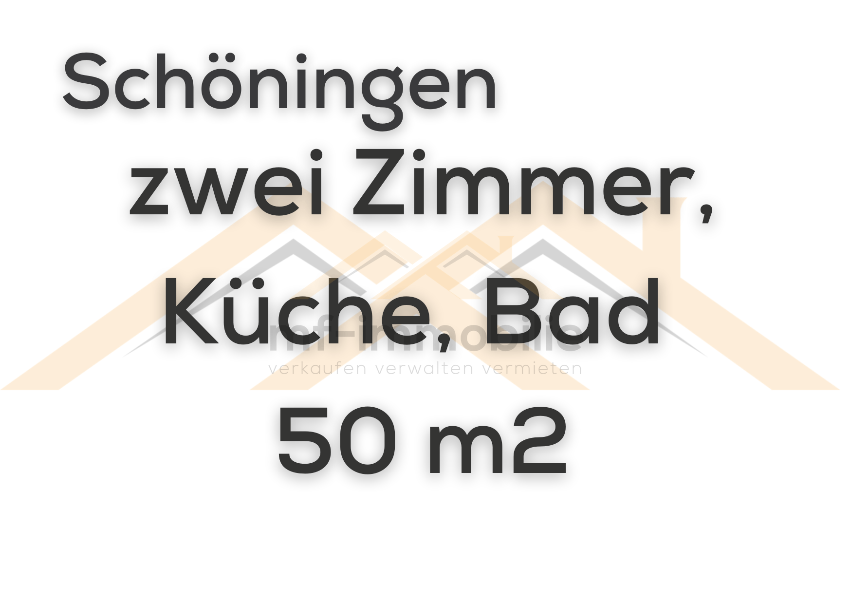 Thumbnail-2 Zimmer, Küche, Bad 50 m2 Etagenwohnung