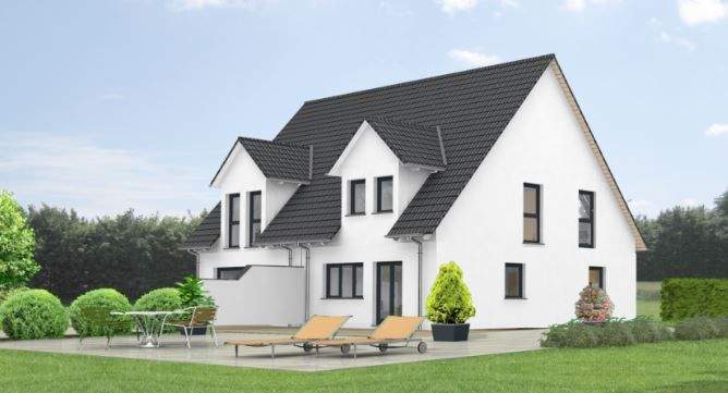 Thumbnail-Neubau-Doppelhaushälfte in Haibach sehr gute Lage Ausbauhaus mit Grundstück