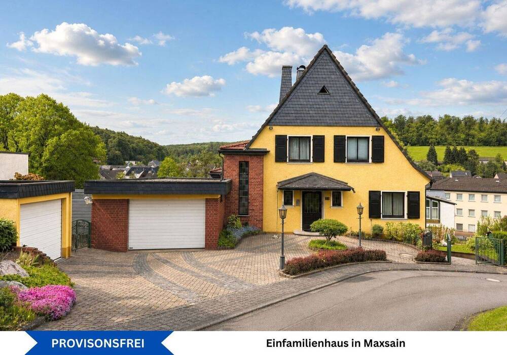 Thumbnail-Freistehendes Einfamilienhaus mit Terrasse, zwei Garagen und Garten in ruhiger Wohnlage von Maxsain