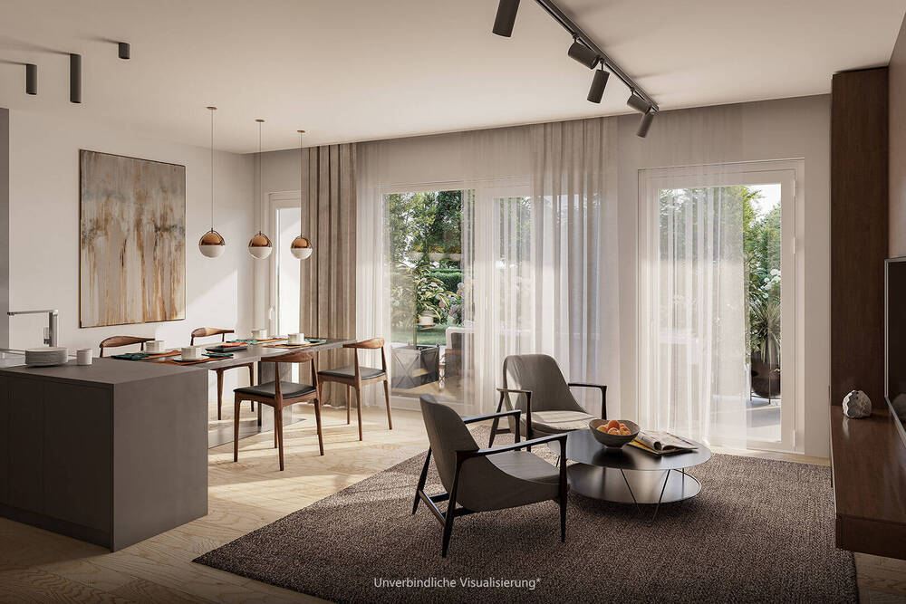 Thumbnail-Kirchheim Whg 5: Einzigartige 4,5-Zimmer-Wohnung mit Terrasse, großem Garten in Süd-West-Ausrichtung