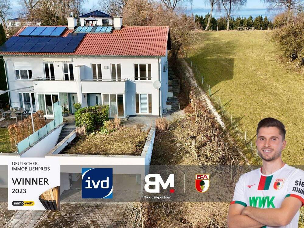 Thumbnail-Wohnen auf mehreren Ebenen: Stilvolle Splitlevel-Doppelhaushälfte mit Weitblick