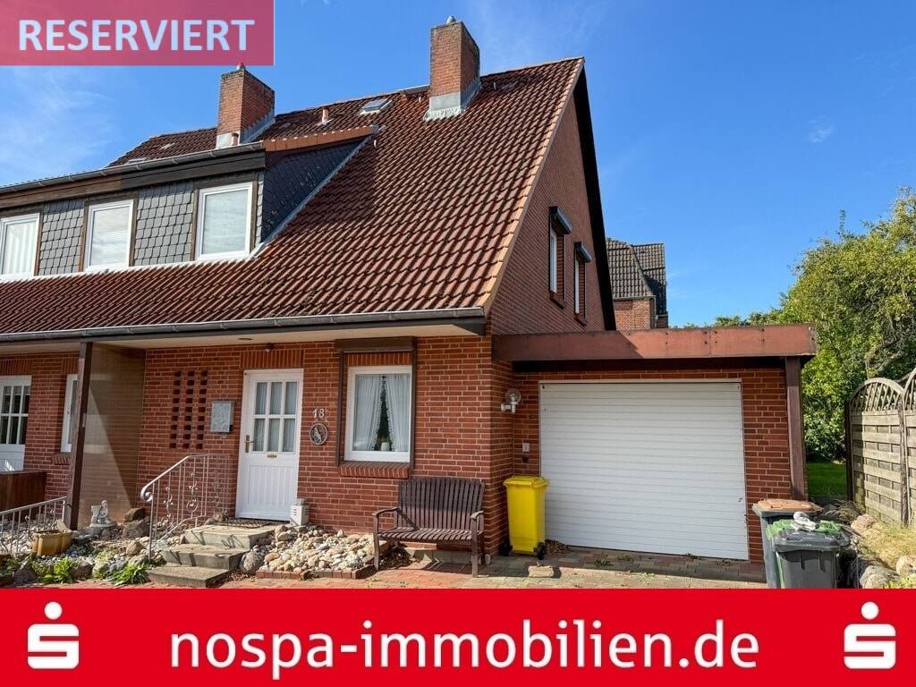 Thumbnail-Teilweise unterkellertes Reihenendhaus mit Garage und Terrasse im beliebten Stadtteil Rödemis