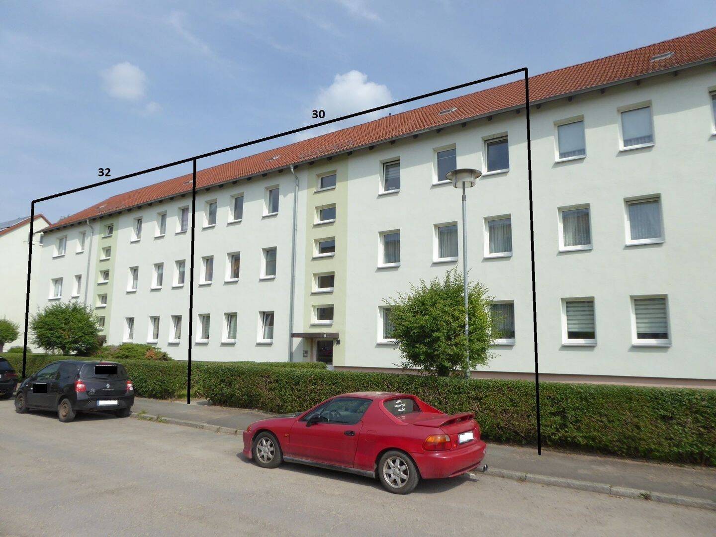 Vorderansicht beider Häuser