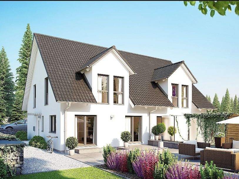 Thumbnail-Neubau Doppelhaushälfte mit ca. 124 m² Wohnfläche auf ca. 406 m² Grundstück in Rattenkirchen