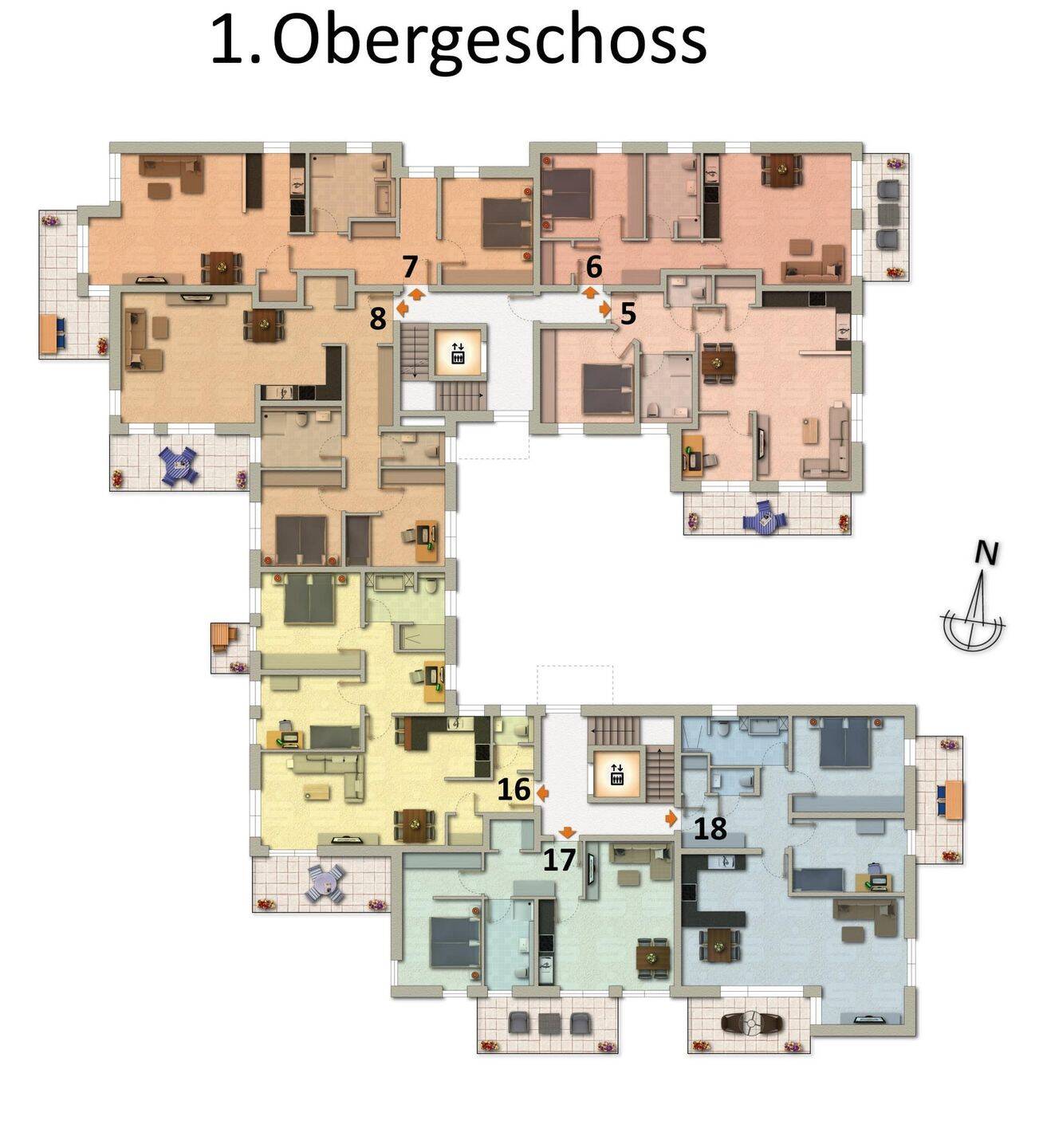 Thumbnail-2. Bauabschnitt: Wohnen über den Dächern der Stadt - Neubau von 21 attraktiven Eigentumswohnungen