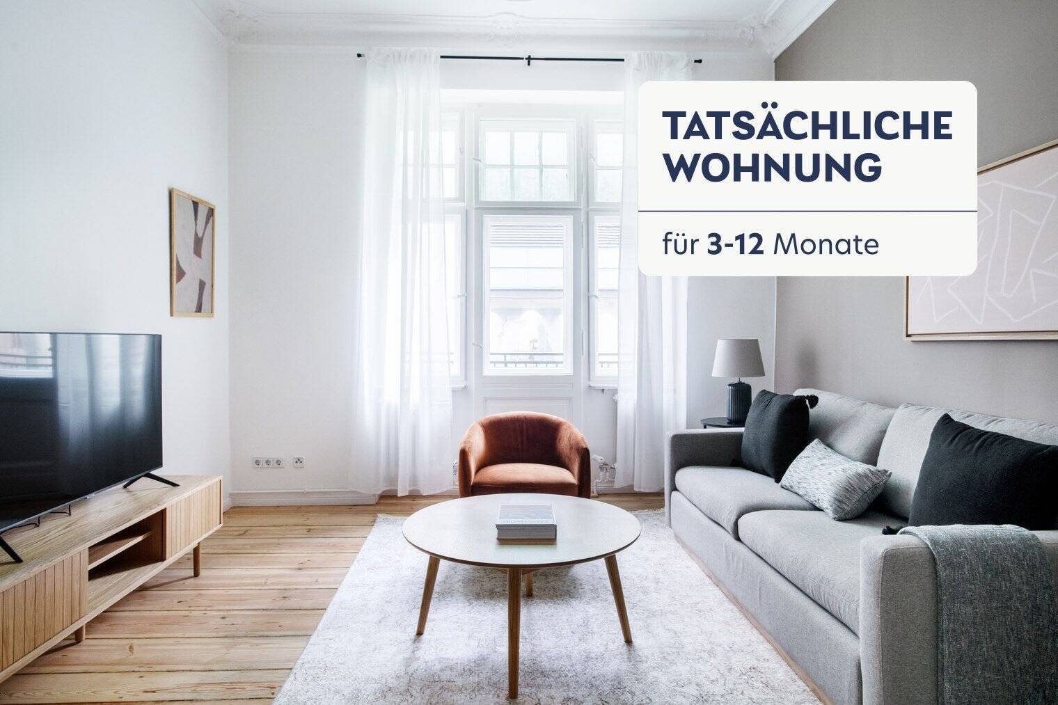 Thumbnail-Schöne möblierte 2 Zimmer Wohnung in beliebter Lage mit vielen Parks in der Nähe