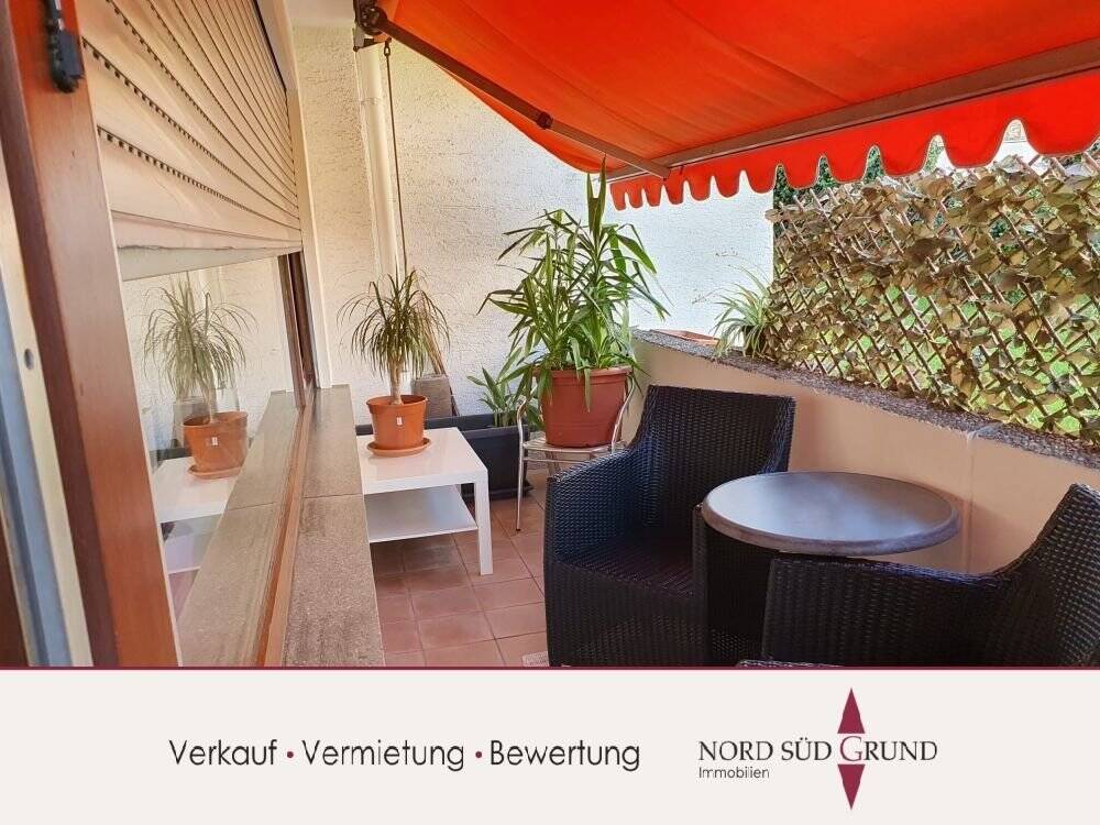 Thumbnail-Gemütliche 2-Zimmer-Wohnung mit Blick ins Grüne. Balkon und Garage. 75 m².