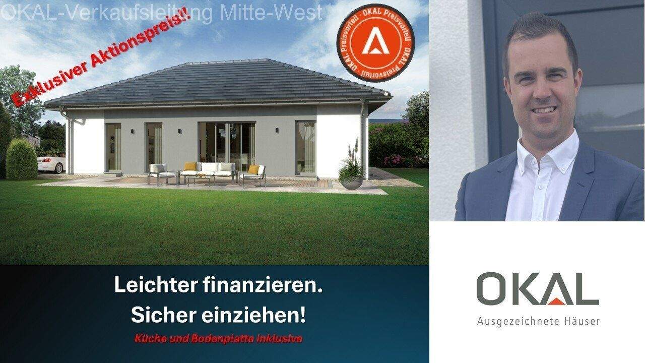 Thumbnail-AKTION !!! WOHNEN UND WOHLFÜHLEN AUF EINER EBENE - EINZUGSFERTIG inkl. Grundstück