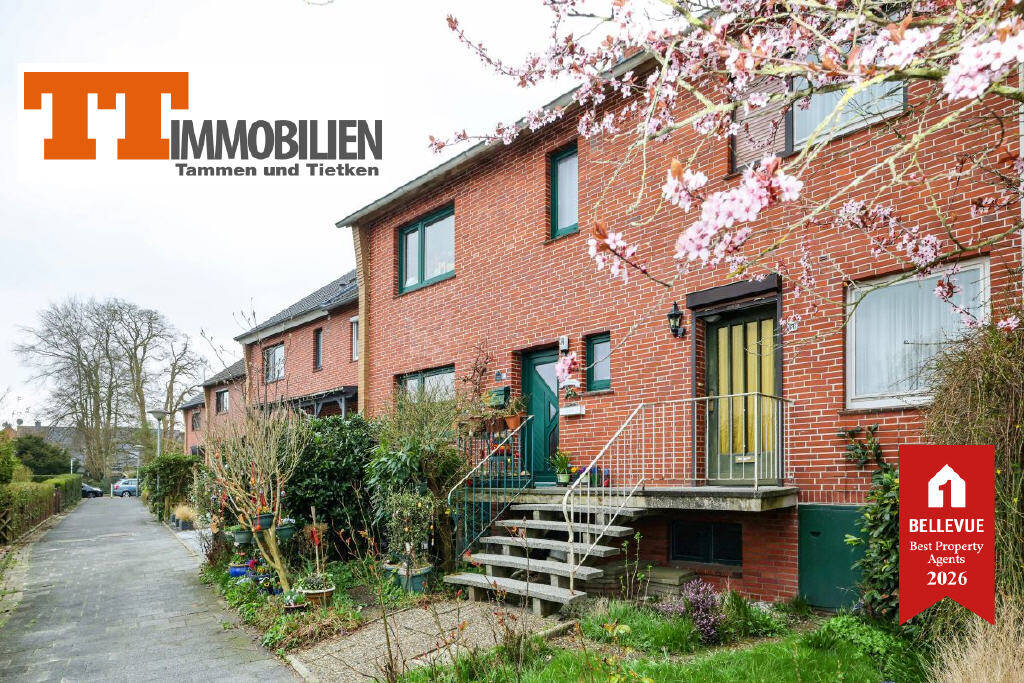Thumbnail-TT bietet an: Charmantes Reihenmittelhaus mit hübscher Hochterrasse in ruhiger Lage von Wilhelmshaven-Neuengroden!