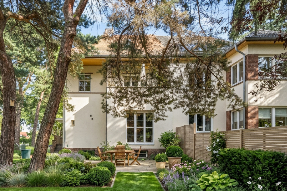Thumbnail-Architekten-Doppelhaushälfte im begehrten Karlshorst: Stilvolles Ambiente auf 197 m² Gesamtfläche