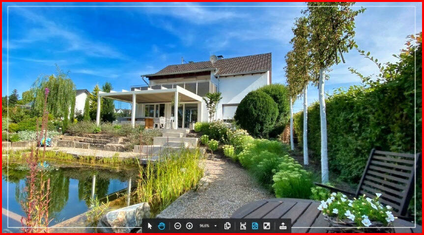 Thumbnail-Einfamilienhaus mit Traumgarten und Schwimmteich