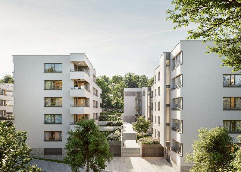 Thumbnail-Moderne 3-Zimmer-Wohnung mit Garten