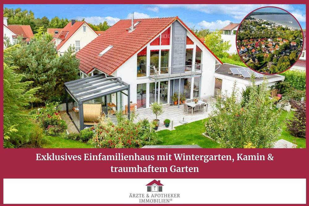 Thumbnail-Exklusives Einfamilienhaus mit Wintergarten, Kamin & traumhaftem Garten